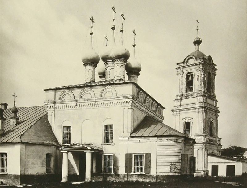 Церковь Николая в Грачах. Церковь была закрыта и разрушена в 30-х годах ХХ столетия. Фото 1881 года